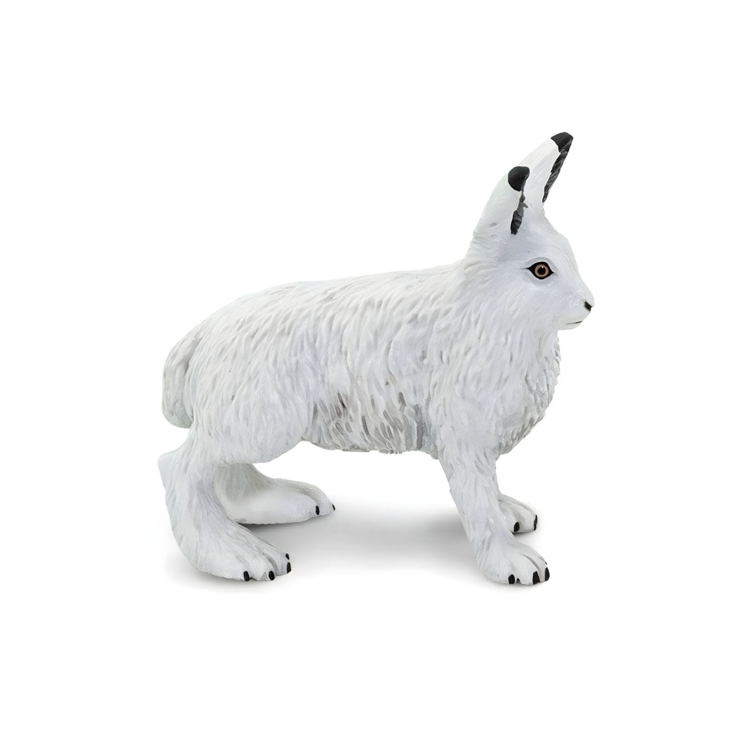Figura de borracha Lebre-do-ártico em detalhe