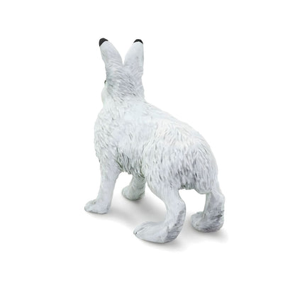 Figura de borracha Lebre-do-ártico vista de trás