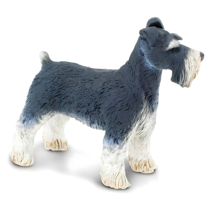 Figura de borracha Schnauzer virado para a direita