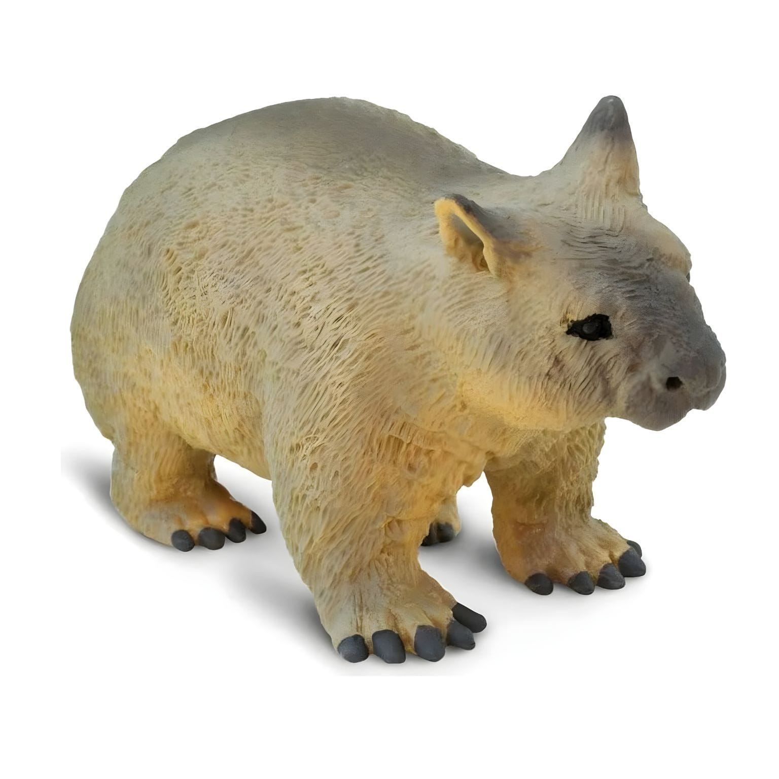 Figura de borracha Wombat em detalhe