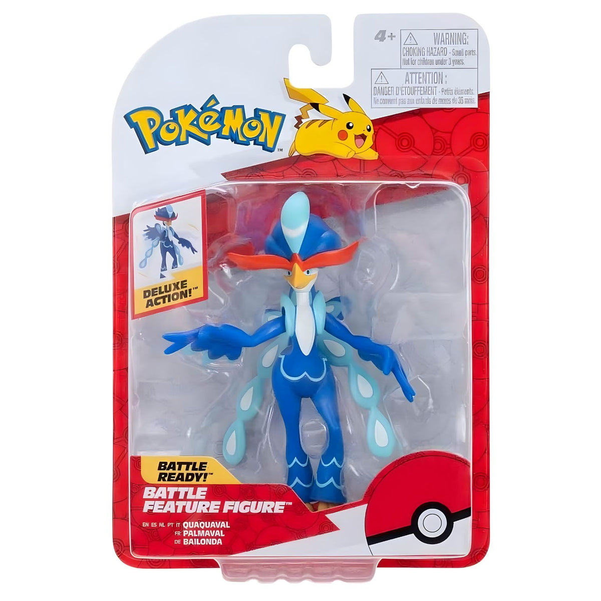 Figura de Batalha Pokémon Quaquaval da Jazwares