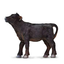 Figura de borracha Bezerro Angus em vista lateral