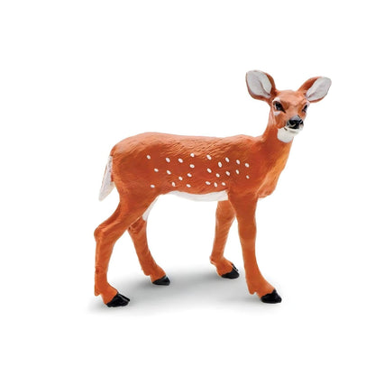 Figura de borracha Cria de Cervo da Virgínia com pintas brancas