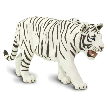 Figura de borracha Tigre Siberiano Branco em destaque
