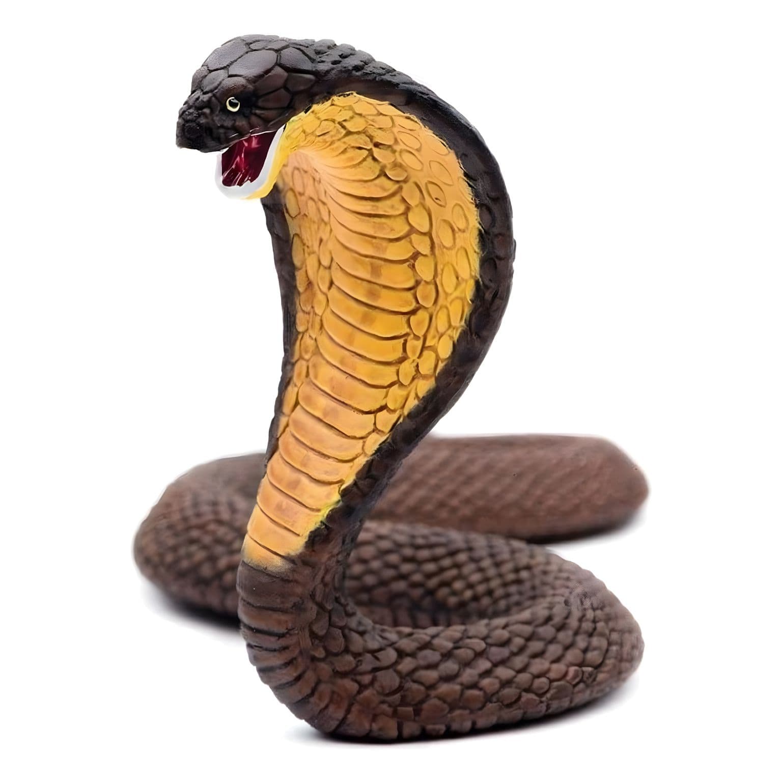 Figura de borracha Cobra Naja em vista lateral