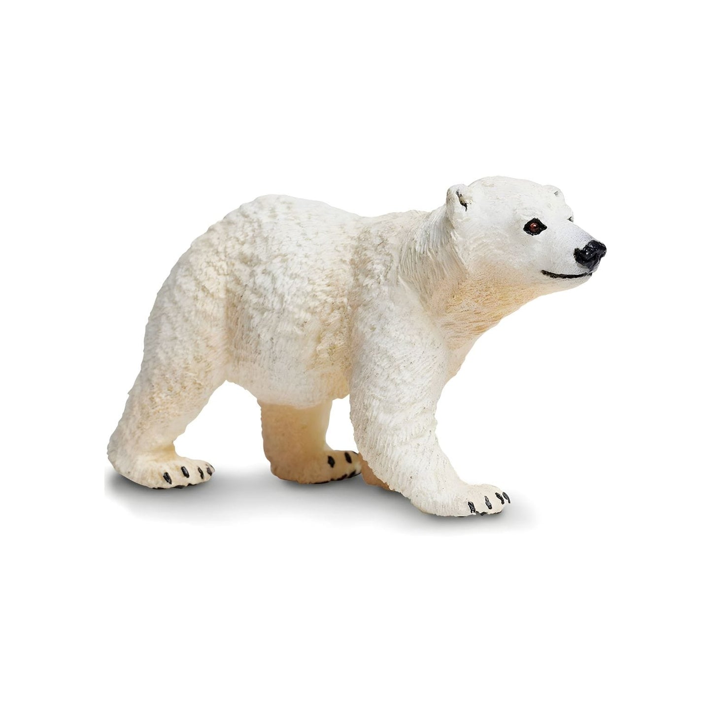 Figura de borracha cria de urso polar para brincadeiras sobre o Ártico