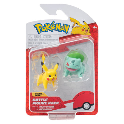 Figuras Pokémon - Pikachu e Bulbasur