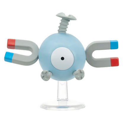 Figura Pokémon Magnemite com corpo redondo e ímanes laterais