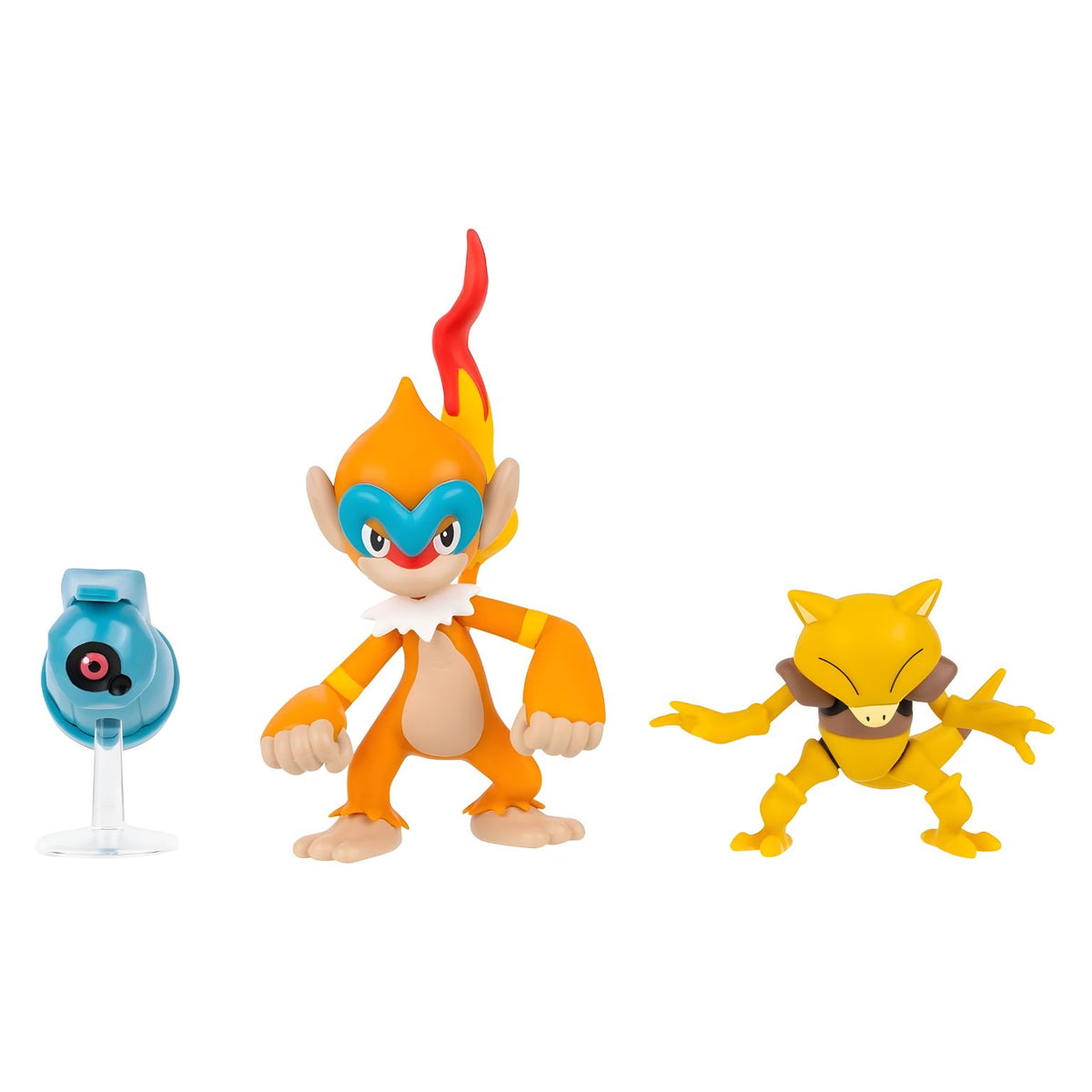 Figuras Pokémon Beldum, Monferno e Abra para brincar e colecionar
