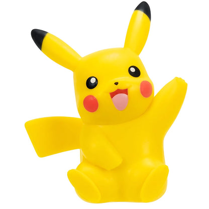 Figura Pokémon Pikachu amarela apresentada individualmente