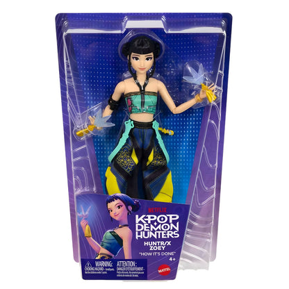 Boneca K-Pop Demon Hunters Zoey HUNTR/X da Mattel com visual How It’s Done
