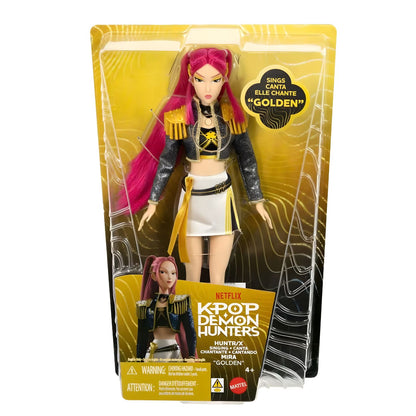 Boneca K-Pop Demon Hunters Mira Musical Golden na embalagem