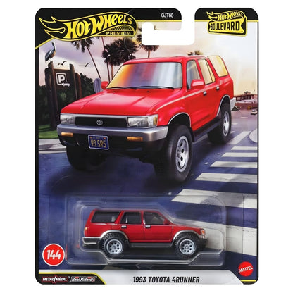 Hot Wheels Boulevard Toyota 4Runner 1993 vermelho miniatura 4x4 estilo todo-o-terreno