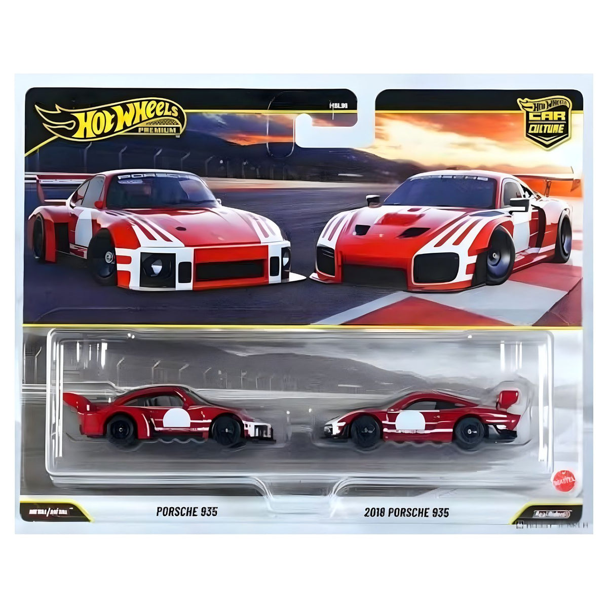 Hot Wheels Premium Porsche 935 e 2018 Porsche 935 em embalagem Car Culture