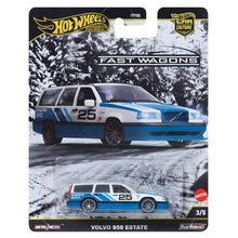 Hot Wheels Volvo 850 Estate, miniatura de carrinha Volvo com carroçaria alongada.