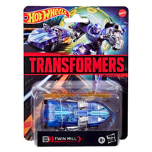 Hot Wheels X Transformers - Twin Mill carro azul que se transforma em robô Transformers