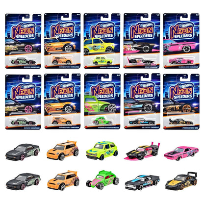 Hot Wheels Neon Speeders Mattel carrinhos coloridos com envio aleatório