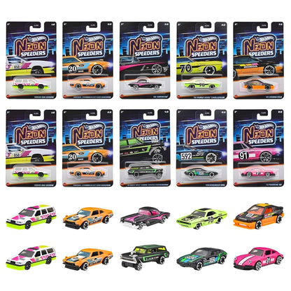 Hot Wheels Neon Speeders Mattel carrinhos coloridos com envio aleatório