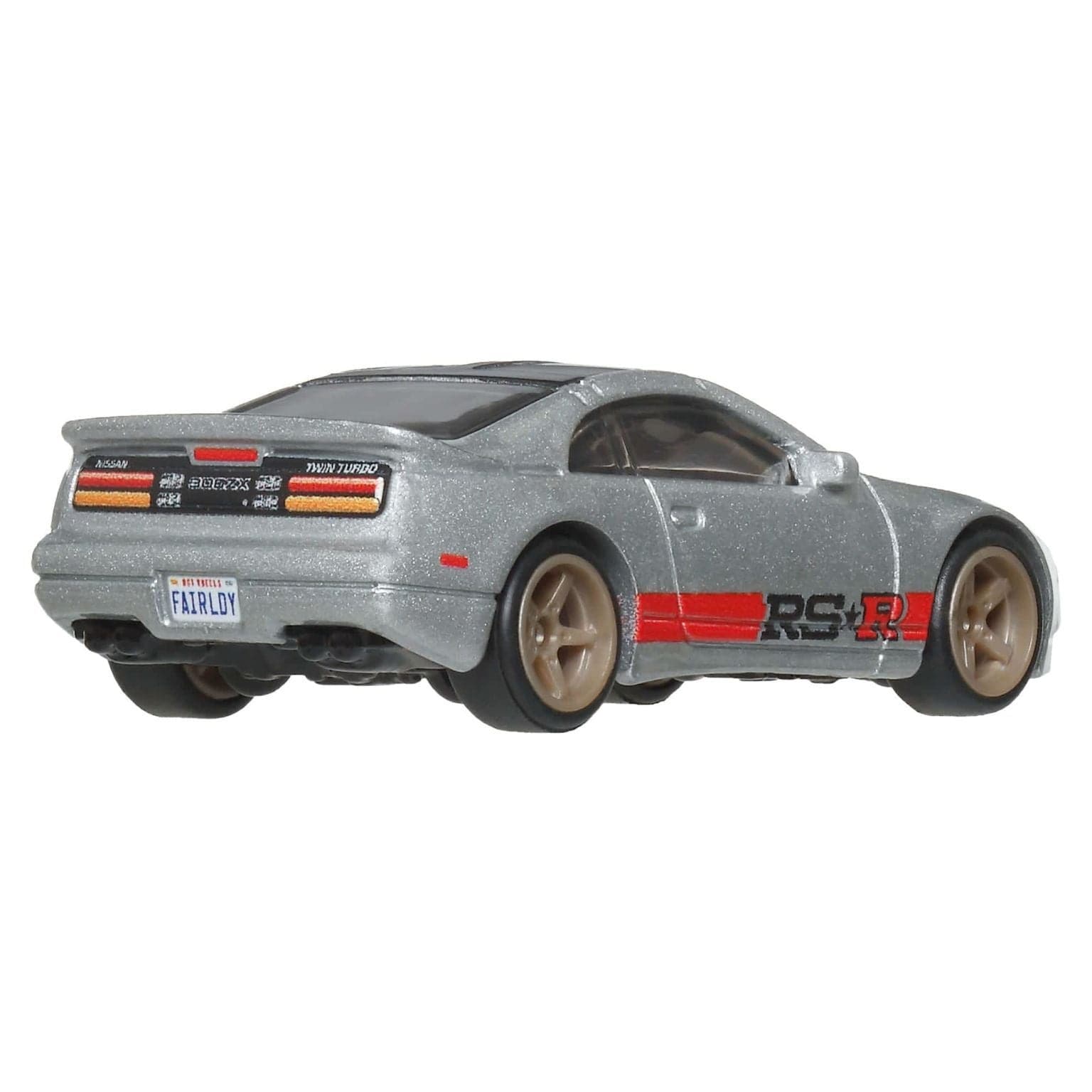 Hot Wheels Nissan 300ZX Twin Turbo cinzento com faixa vermelha Hot Wheels Boulevard