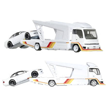 Hot Wheels Team Transport Toyota Soarer + Kousoku Hauler conjunto camião transportador branco com carro branco