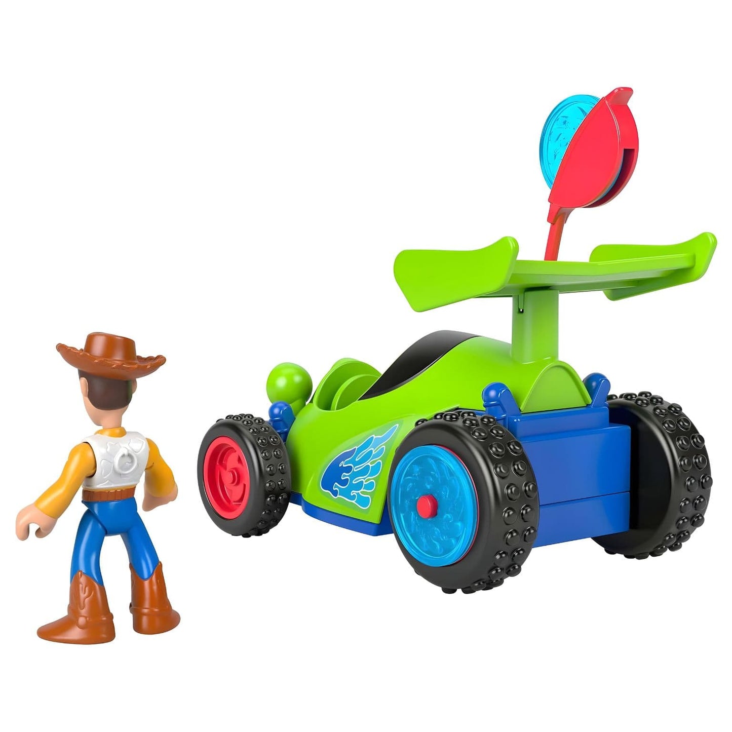 Imaginext Toy Story Woody e Kart em detalhe do produto