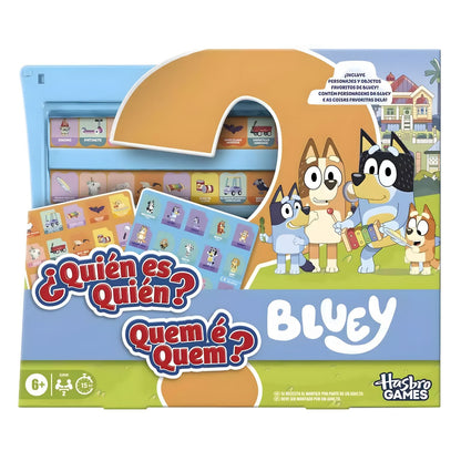 Jogo Quem é Quem? Bluey para descobrir personagens em família