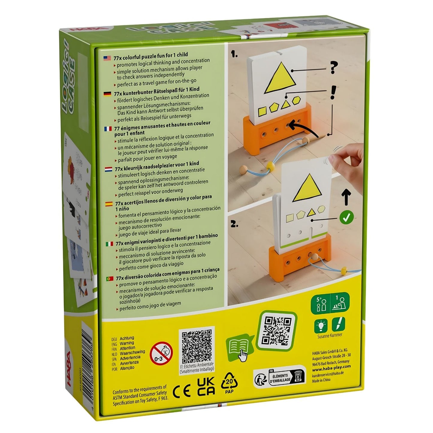 Jogo Individual Logic! Case 5+ - detalhe da brincadeira