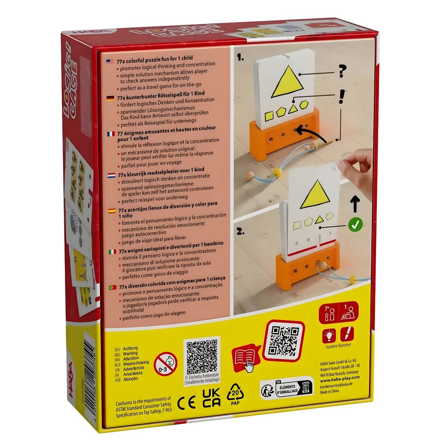 Jogo Individual Logic! Case 7+ - detalhe da brincadeira