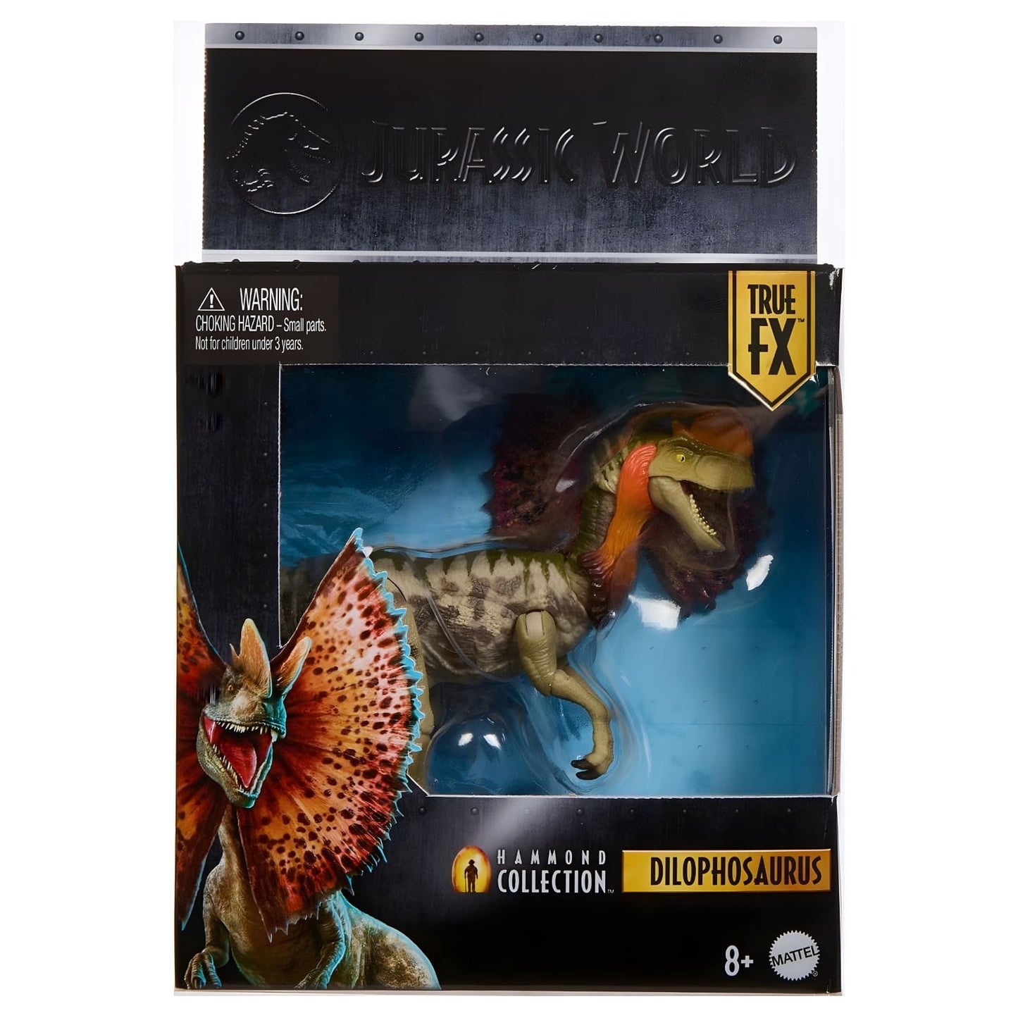 Jurassic World Hammond Collection Dilofossauro para coleção e aventura