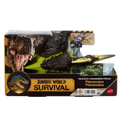 Dinossauro Jurassic World Survival Pteranodon Wild Roar na caixa