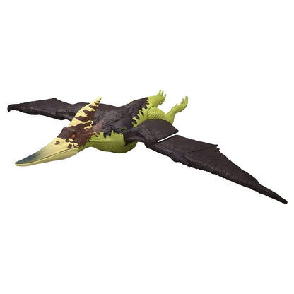 Pteranodon Jurassic World Survival visto de lado com bico aberto