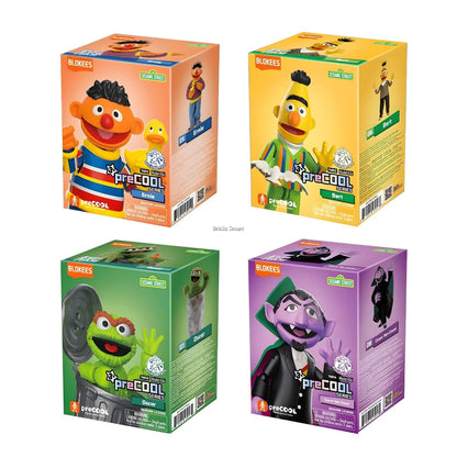 Kit Blokees Rua Sésamo série 2 com Bert, Ernie, Oscar e Conde Contar