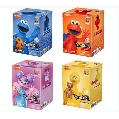 Kit Blokees Rua Sésamo série 1 com Monstro das Bolachas, Abby Cadabby, Elmo e Big Bird para montar