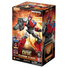 Kit Blokees Transformers Ironhide figura robô vermelha e cinzenta com canhão em pose de ação