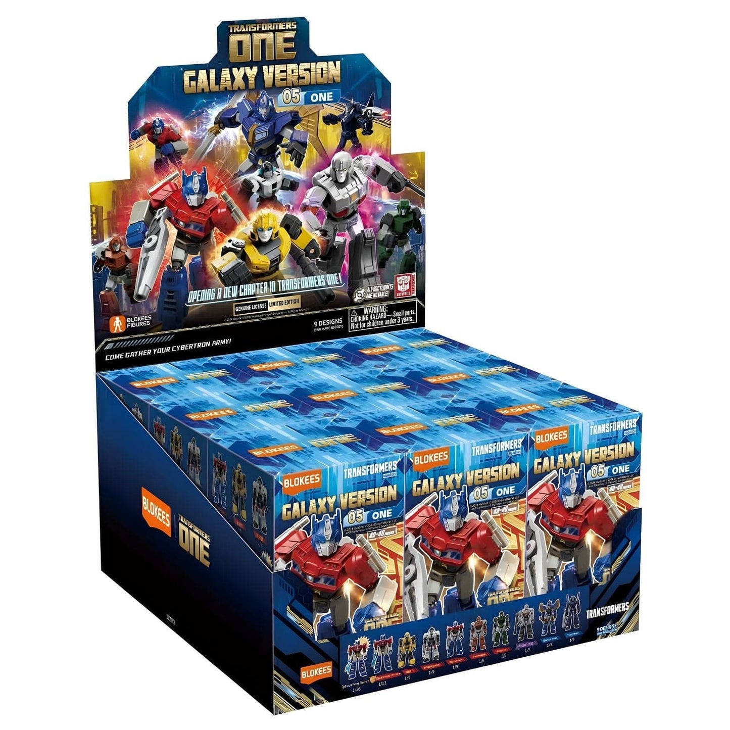 Kit Blokees Transformers Galaxy 05 caixas e figuras Transformers para coleção