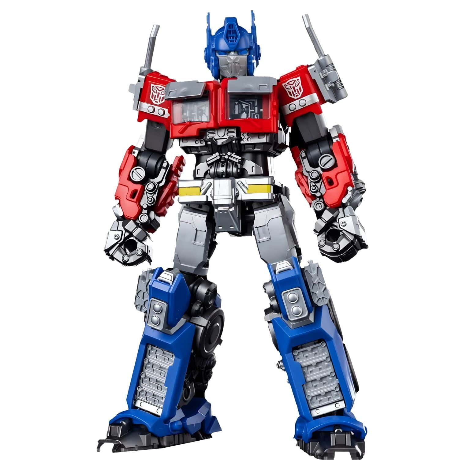 Kit Blokees Transformers Optimus Prime figura Transformers em vermelho e azul