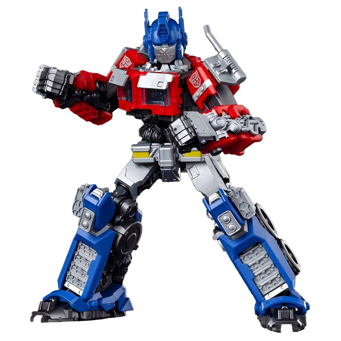 Kit Blokees Transformers Optimus Prime figura Transformers em vermelho e azul