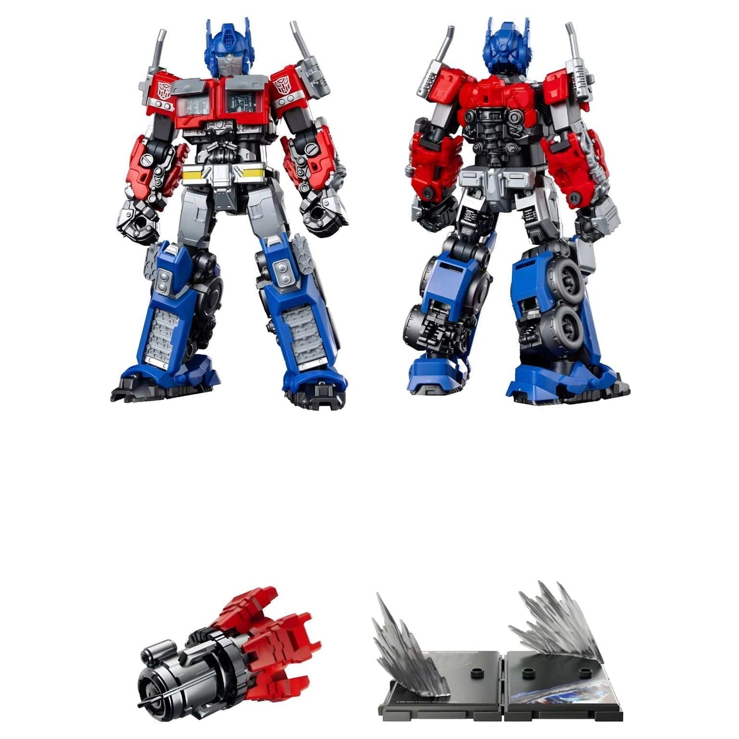 Kit Blokees Transformers Optimus Prime figura Transformers em vermelho e azul