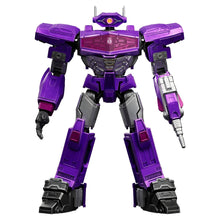Kit Blokees Transformers Shockwave robô roxo Decepticon com canhão e visor 