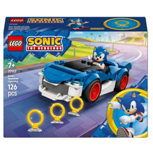 LEGO Sonic: Speedster Lightning carro azul do Sonic com anéis para brincar e correr