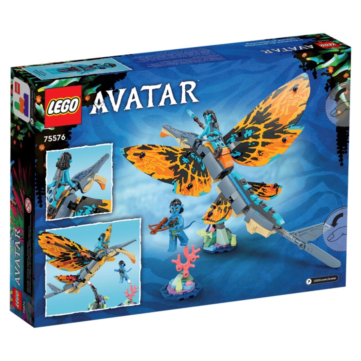 LEGO Avatar Aventura do Skimwing com recife de coral