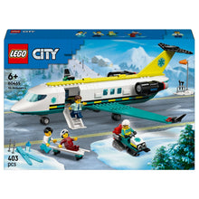 LEGO City Ambulância Aérea de Emergência em destaque