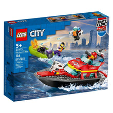 Lego City Barco de Resgate dos Bombeiros com equipa de salvamento no mar