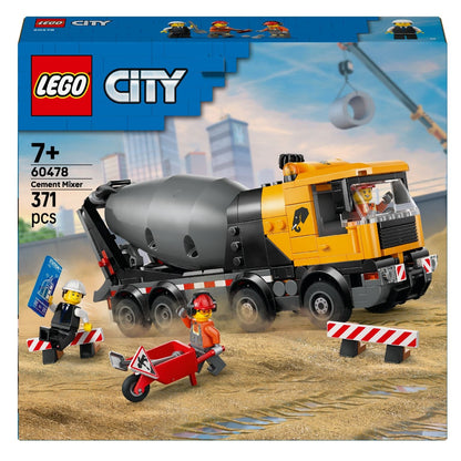 Caixa Lego City Camião com Betoneira com minifiguras e obra