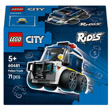 Lego City Camião da Polícia com agente em miniatura e luzes de patrulha