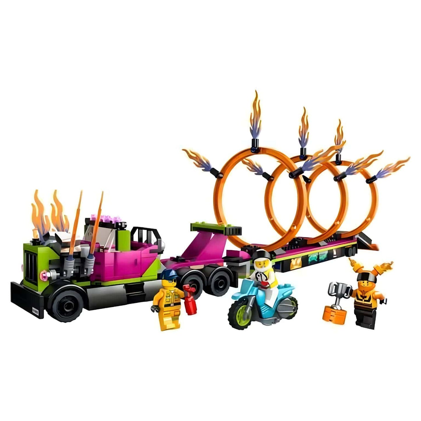 LEGO City camião de acrobacias com reboque e rampa