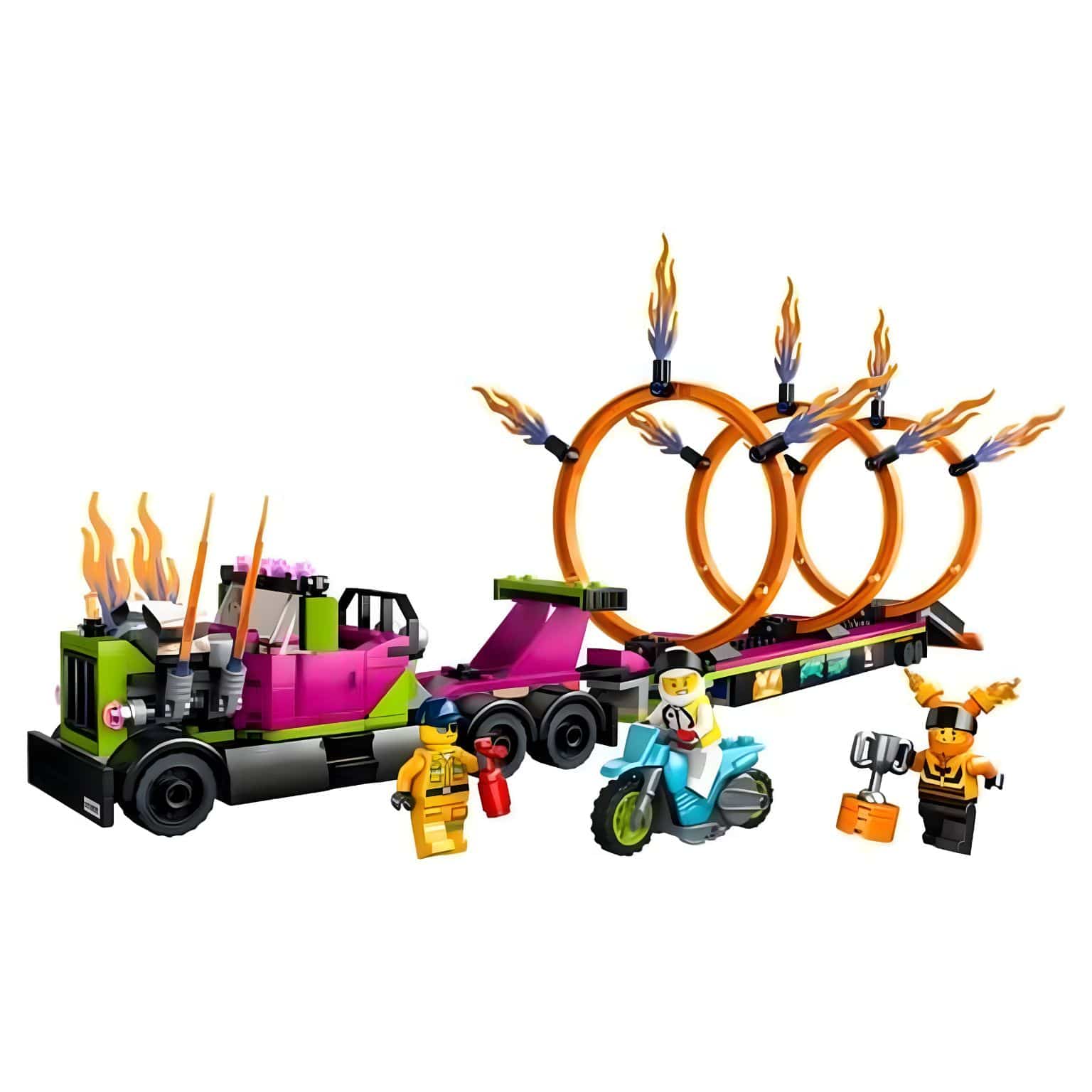 LEGO City camião de acrobacias com reboque e rampa