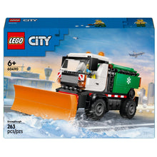 Lego City Limpa-neves com camião e pá frontal em cenário de neve