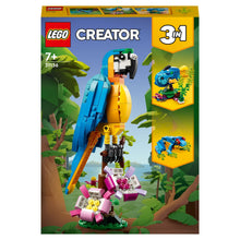 LEGO Creator 3em1 Papagaio Exótico 31136 em ramo tropical