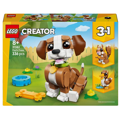 Lego Creator Animais Adoráveis Cachorrinho Brincalhão set 3 em 1 com cãozinho construível